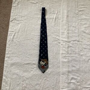 Peanuts Dark Blue Tie with Cowboy Character